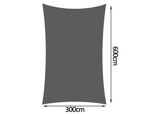 Shade Sail 3m x 6m - Grey