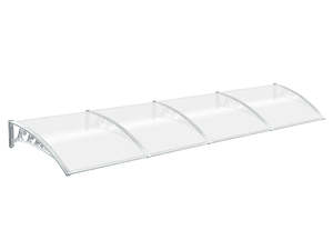 Gazebo Shade: Grey Frame Window Awning 150cm x 400cm