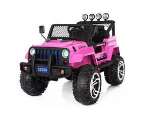 Toys: Kids Ride On Jeep Upgrade - Pink