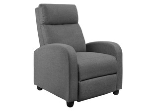 All: Austen Push Back Recliner Chair Linen - Grey