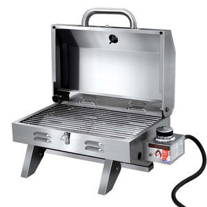 Bbq: Portable Stainless Steel Gas BBQ Grill