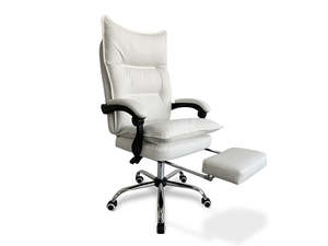 New Markus Office Chair with Footrest - White