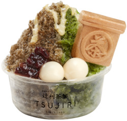 Latte: Matcha Houjicha Shaved Ice