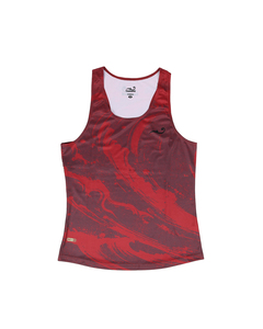 Womens Ride The Wave Racerback - Maroon - TSUNAMI SPORT