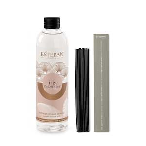 Esteban: Diffuser Refill and Reeds - Iris Cachemire