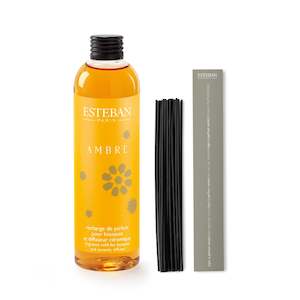 Esteban: Diffuser Refill and Reeds - Ambre