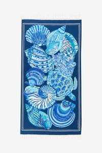 Inoui Editions: Cotton Beach Towel - Galapagos in Blue