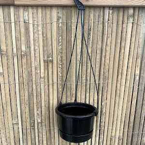 14.5cm 900ml Round Black Hanging Pot