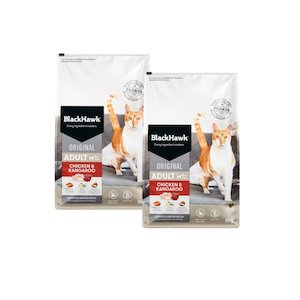 Food - Dry: Bulk Buy: Black Hawk Chicken & Kangaroo for Cats - 2 x 8kg
