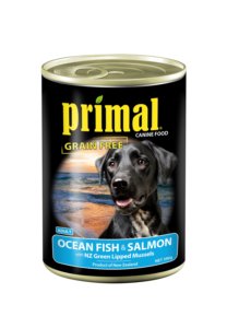 Food - Dry: Primal Dog Food Ocean Fish, Salmon & Vegetable 390g Can