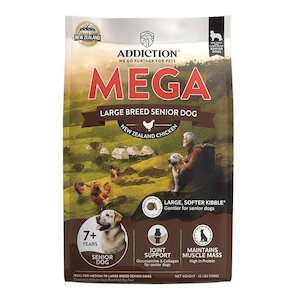 Premium Dry Food: Addiction MEGA Chicken – Large Breed Senior - 15kg