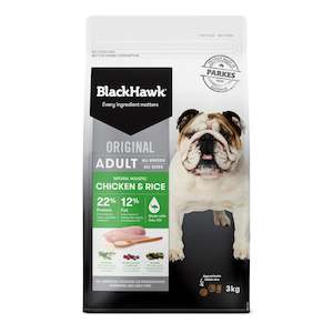 Premium Dry Food: Black Hawk Chicken & Rice for Adult Dogs