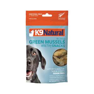 K9 Natural Grain-Free Freeze-Dried Dog Treats, New Zealand Green Lipped Mussel Bites 50g