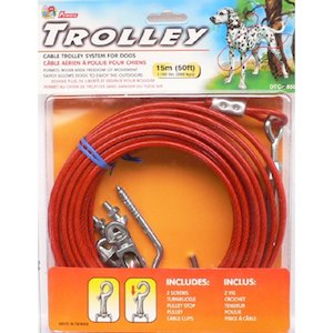 Boredom Busters: Dog Trolley Cable System