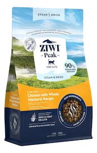 Cats: Ziwi Peak Steam & Dried Chicken with Whole Mackeral for Cats