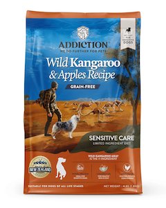 Allergy Food: Addiction Wild Kangaroo & Apples, Sensitive Care, Novel Protein Dry Dog Food