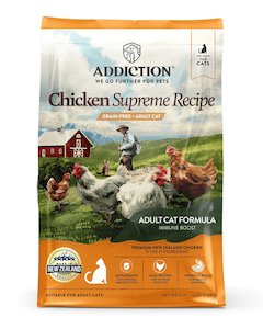 Addiction: Addiction Chicken Supreme Adult Cat, Complete & Balanced, Immune Boost Dry Cat Food