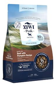 Ziwi Peak Steam & Dried Beef with Pumpkin for Dogs