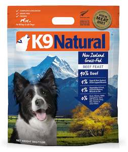 K9 Natural Grain-Free Frozen Dog Food - Beef