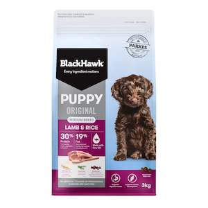 Black Hawk: Black Hawk Medium Breed Puppy Food - Lamb & Rice