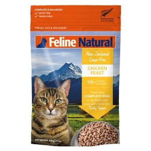 Dry Food For Cats: Feline Natural Grain-Free Freeze-Dried Cat Food - Chicken Feast (320g)