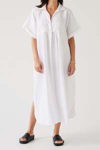 No Discount: Rally Dress | White