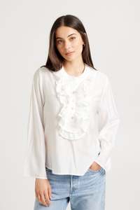 Aw26 Chapter Three: Ruffle Top | White