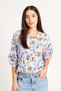 Tops: Saint Top | Cornflower Print
