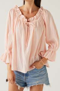 Frill Top | Peach