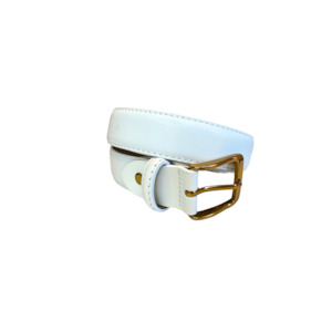 Tuesday Accessories: Essential Leather Belt | White