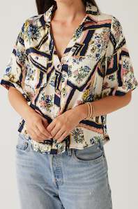 Volley Top | Scarf Print