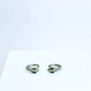 The Weekend Edit: Diamanté Snake Huggie Earrings | Silver