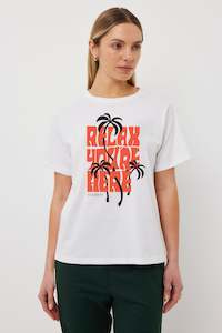 Band Tee | White Relax