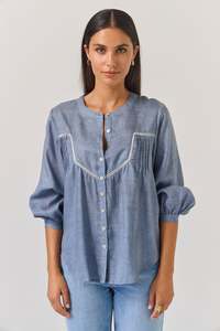 Ss25 Chapter Three: Saint Top | Denim Blue