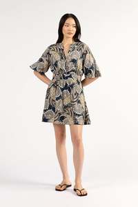 New Arrivals: Crescent Mini Dress | Navy Paisley