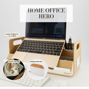 Desk Sharing And Office Bags: Home Office Hero: Gustav + Tote Bag or FlexMat + Echo Pouch