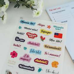Stickers: Stickers: Samoan Word Shapes