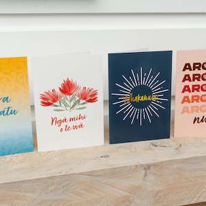 Cards: Māori Greeting Cards (5 Pack Small Size)
