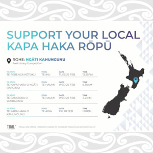 Free Digital Downloads: Te Matatini Schedule by Rohe – Posters & Tiles