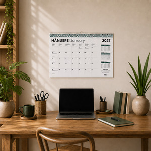 Office Supplies: 2027 Mahere ā Marama | Māori Wall Calendar
