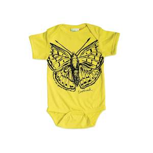 baby: Pepe para riki/Copper butterfly Organic Cotton Baby Onesie