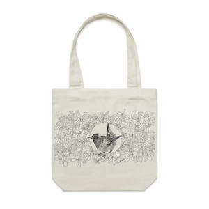Hihi Stitchbird Collection: Hihi/Stitchbird Tote Bag