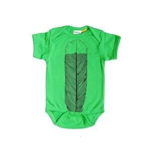 Huia Feather Collection: Huia Feather Organic Cotton Baby Onesie