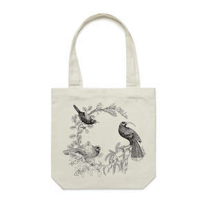 Kokako Huia Saddleback Tieke Collection: Kōkako huia saddleback/tīeke Tote Bag