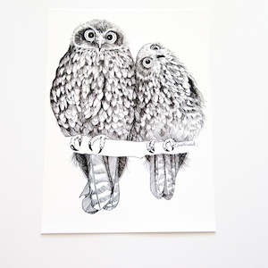 Morepork Ruru Collection: Morepork/Ruru Art Print