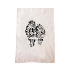 Morepork Ruru Collection: Morepork/Ruru Tea Towel