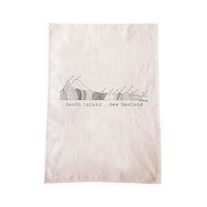 South Island Cross Section Collection: South Island Cross Section Tea Towel