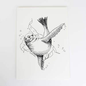 Sea Lion Art Print