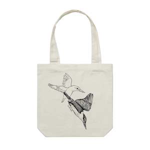 Kotare Kingfisher Collection: Kōtare/kingfisher Tote Bag