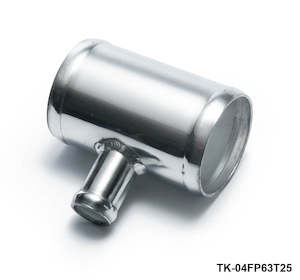 Intercoolers: Universal BOV T-pipe 63mm 2.5" outlet 25mm Blow Off Valve T Joint Adaptor
